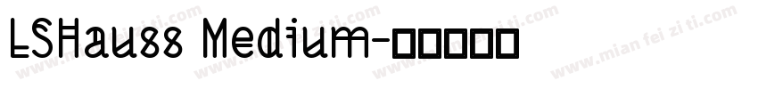 LSHauss Medium字体转换